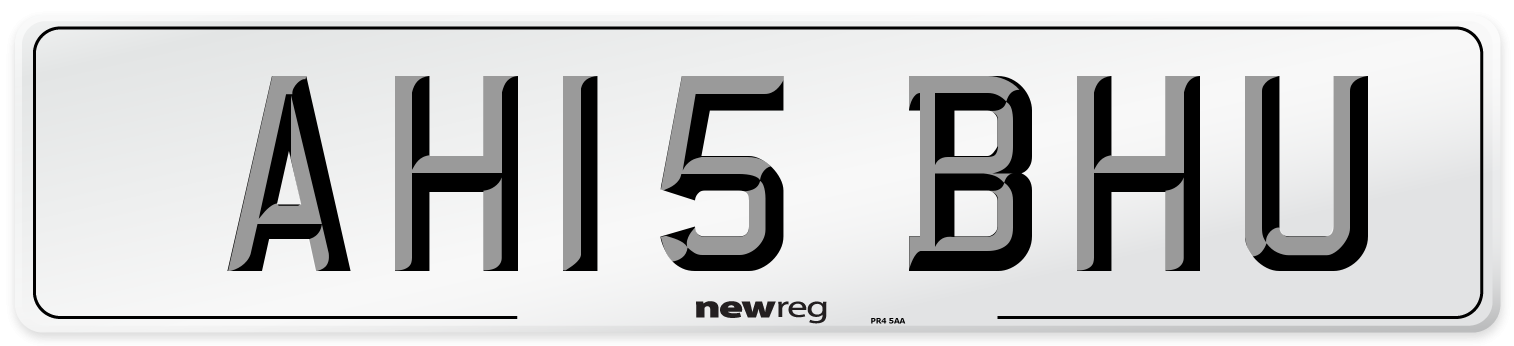 AH15 BHU Number Plate from New Reg